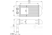 Радиатор отопителя для а/м ГАЗ/ПАЗ (для унив. отопителя ОСА 3000) (патрубки 20мм) (паяный) (LRh 0331)