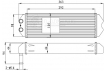 Радиатор отопителя для автобусов ПАЗ/ЛИАЗ (для универсального отопителя ОСА 7000) (патрубки 16мм) (LRh 0332)
