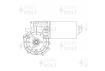 Моторедуктор стеклоочистителя для а/м DAF XF105 (05-)/XF95 (02-)/95XF (97-) (VWF 1006)