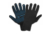 Перчатки трикотажные ПШ с ПВХ покрытием, черные, (1 пара) 7 класс/72г., мод.701 (ADWG038)