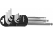 Набор ключей торцевых шестигранных с шаром, H1.5-10 мм, 9 предметов (ан. 562091) (OMBRA) OMT9S