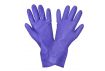 Перчатки ПВХ хозяйственные с подкладкой (L), фиолетовые (AWG-HW-11)