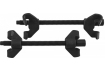 Стяжки пружин амортизационных стоек 270 мм, 2 предмета (ан. 810128) (THORVIK) ASC27