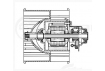 Электровентилятор отопителя для автомобилей 2108-99, 2110-15 (линейка Стандарт) (LFh 0107)