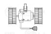 Электровентилятор отопителя для автомобилей Scania 4-series (95-) (LFh 2704)