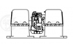 Электровентилятор отопителя для автомобилей TGA (02-)/TGS (07-)/TGX (07-) (в корпусе с резистором) (LFh 1201)