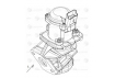 Клапан EGR (рециркуляции выхлопных газов) для а/м Ford Focus (05-)/Peugeot 307 (04-) 1.6D (LVEG 1012)
