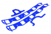 Рем. комплект ГАЗ прокладок под плиту (Паук) (силикон синий) MOTORIST 66-1008778/80/81