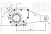 Рычаг тормоза регулировочный автоматический (трещотка) для автомобилей МАЗ 5440, 544069, 643068 задний правый (эвольвентный шлиц) (ZF 2517)