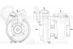 Турбокомпрессор для а/м МАЗ/УРАЛ/ЛиАЗ с дв. ЯМЗ-536 (Е-4,5) (тип B2G) (LAT 1256)