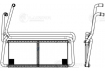 Радиатор отопителя для автомобилей Scania 5 (P,G,R,T-series) (04-) (LRh 2805)