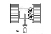 Электровентилятор отопителя для автомобилей Iveco Starlis (02-) (T-образ. разъем) (LFh 1602)