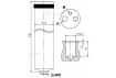 Ресивер-осушитель конденсора для автомобилей Almera N16 (00-)/X-Trail T31 (07-) (LCR 1402)