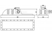 Бачок радиатора охлаждения для тракторов МТЗ-80/82 (верхний, с прокладкой) (LC 0680)