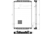 Радиатор охлаждения для автомобилей Iveco Stralis (02-)/(12-)/X-WAY (19-) для кабин ''AS'' (LRc 1618)