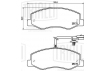 Колодки тормозные для автомобилей Renault Master III (10-) дисковые задние (для сдвоенной ошиновки) (в комплекте с 2-мя датчиками) (PF 0974)