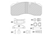 Колодки тормозные дисковые для автомобилей DAF, MAN, Iveco, Mercedes (WVA № 29094) с монтажным комплектом (PFT 29094)