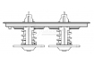 Термостат для автомобилей Scania 5-series (P,G,R) (03-) (80/87 С) (2 термоэлемента в одной плоскости) (LT 2705)