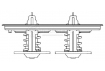 Термостат для автомобилей Scania 4-series (95-)/5-series (P,G,R) (03-) (80/80 С) (2 термоэлемента) (LT 2707)