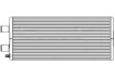 Радиатор отопителя для автобусов КАВЗ (отопитель места водителя, тип Белробот) (LRh 0330)