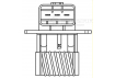 Резистор электровентилятора охлаждения для а/м Hyundai Elantra (HD) (06-)/ix35 (10-)/KIA CEED (07-)/CEED (12-)/Sportage III (10-) (LFR 08H1)