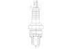 Комплект свечей зажигания для а/м ГАЗ 24/3110/3302 с дв. ЗМЗ-402 (зазор 0,8мм, с резистором) (4шт) (VSP 0057)