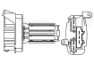 Резистор электровентилятора отопителя для а/м Mercedes-Benz Sprinter (95-)/VW LT (96-) (LFR 1580)